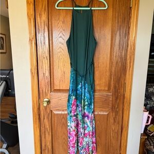 Stitch Fix French Grey Floral Maxi Dress NWT